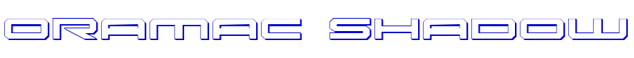 Oramac Shadow font